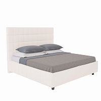 кровать подростковая с мягкой спинкой 140х200 серая shining modern в Брянске