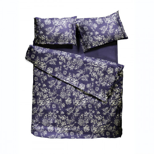 комплект постельного белья decoflux сатин евро peony indigo в Брянске
