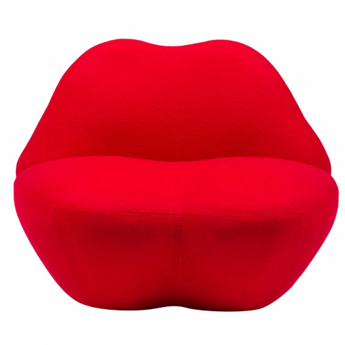 кресло губы heller kiss красный кашемир в Брянске