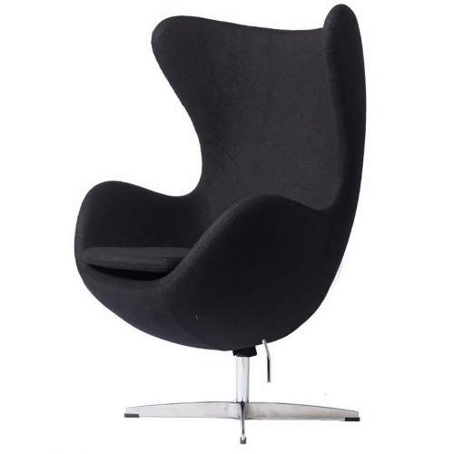 кресло egg chair кашемир черное в Брянске