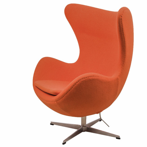 кресло egg chair шерсть оранжевое в Брянске