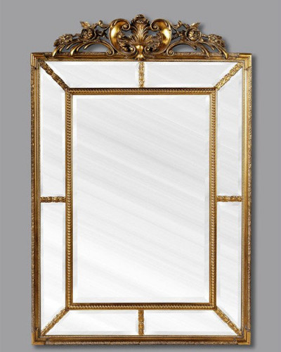 зеркало прямоугольное настенное золото ланкастер antique gold в Брянске