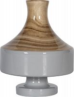 ваза настольная rustic chic vase wood grey в Брянске