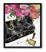 постер сумка чёрная chanel а4 в Брянске