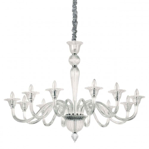 подвесная люстра ideal lux brigitta sp12 trasparente в Брянске