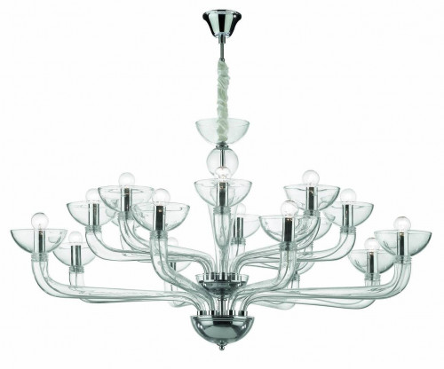 подвесная люстра ideal lux casanova sp16 trasparente в Брянске