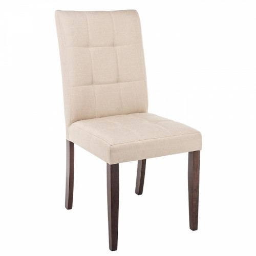 стул деревянный madina dark walnut / fabric cream в Брянске