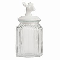 декоративная банка с крышкой deer средняя в Брянске