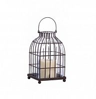 подсвечник-фонарь металлический клетка bird in cage ii, 22 см в Брянске