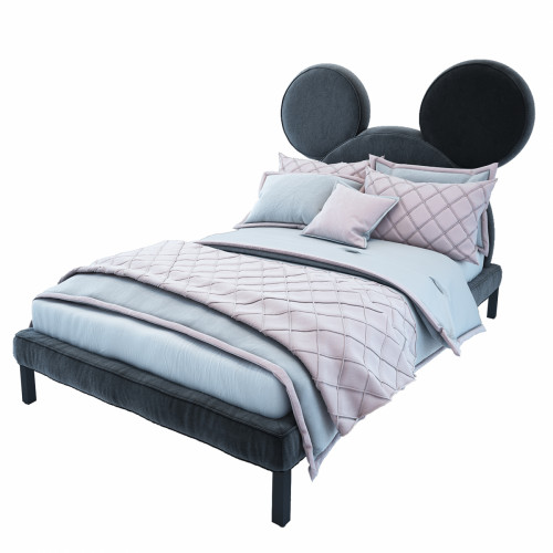 кровать двуспальная 180х200 серая mickey mouse в Брянске