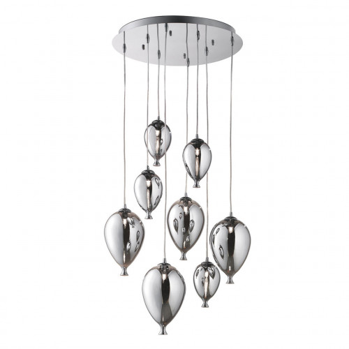 подвесная люстра ideal lux clown sp8 cromo в Брянске