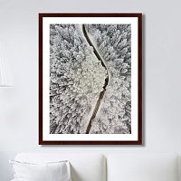 картина: winter road view в Брянске