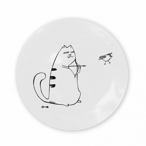 тарелка кот-стрелец в Брянске