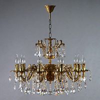 подвесная люстра ambiente granada 2118/10 ab tear drop бронза в Брянске