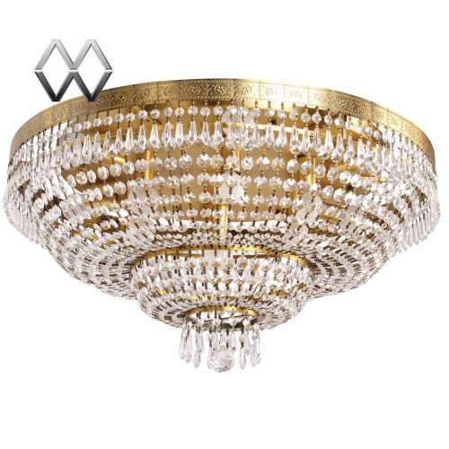 потолочная люстра mw-light изабелла 351012013 золото в Брянске