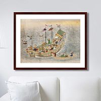 картина: scenes of traders in nagasaki, 1750г. в Брянске