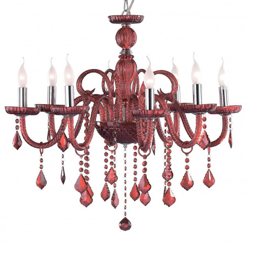 подвесная люстра ideal lux giudecca sp8 rosso в Брянске