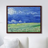 картина: wheatfields under thunderclouds, 1890г. в Брянске
