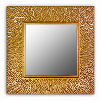 зеркало золотое квадратное 74х74 см с декором коралл coral в Брянске