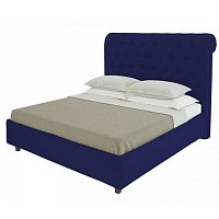 кровать подростковая с каретной стяжкой 140х200 синяя sweet dreams в Брянске