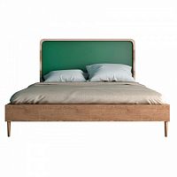кровать полутораспальная 140х200 зеленая ellipse в Брянске