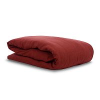 пододеяльник изо льна бордового цвета essential 200х200 в Брянске