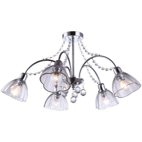 потолочная люстра arte lamp silenzio a9559pl-5cc хром в Брянске