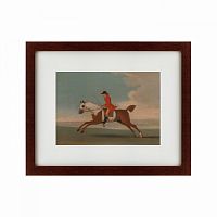 картина: chestnut racehorse exercised by a trainer, 1730 в Брянске