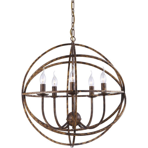 подвесная люстра arte lamp kopernik a1703sp-5br в Брянске