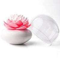 контейнер для хранения ватных палочек lotus белый-розовый в Брянске