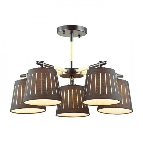 потолочная люстра odeon light nicola 4110/5 черная в Брянске