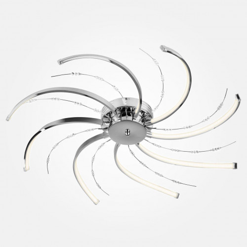 потолочная светодиодная люстра eurosvet twist 90054/8 хром в Брянске