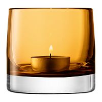 подсвечник стеклянный охра для чайной свечи light colour, 8,5 см в Брянске