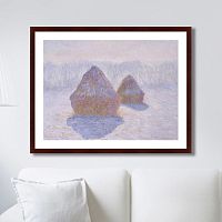 картина: haystacks (effect of snow and sun), 1891г. в Брянске
