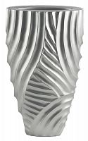 ваза с объемным рельефом 52 см frost pattern серебро в Брянске