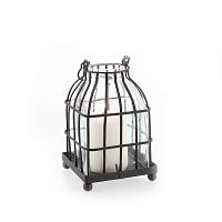 подсвечник-фонарь металлический со стеклом bird in cage i, 15 см в Брянске