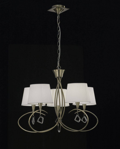 подвесная люстра mantra mara antique brass 1621 в Брянске