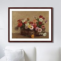 картина: panier de zinnias, 1856г. в Брянске