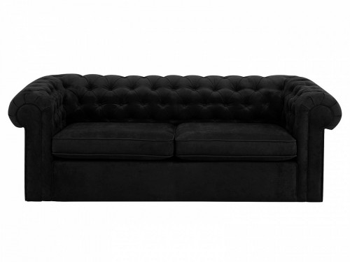 диван chesterfield прямой черный в Брянске