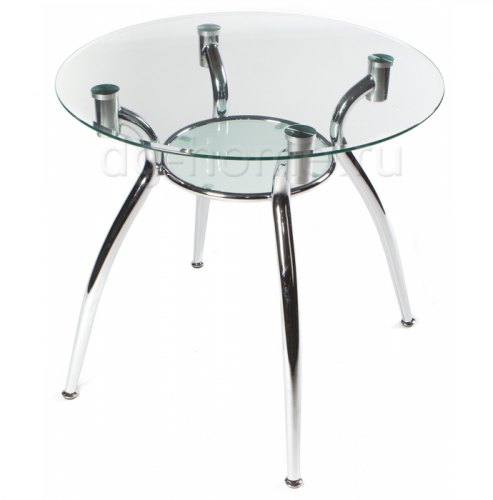 стол стеклянный kurt 80 хром в Брянске