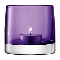 подсвечник стеклянный фиолетовый для чайной свечи light colour, 8,5 см в Брянске