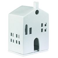 подсвечник-домик белый с круглыми окном light house round door в Брянске
