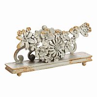 подставка для визиток pewter flower серая в Брянске
