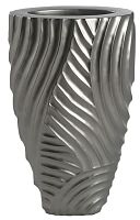 ваза с объемным рельефом 72 см frost pattern серая в Брянске