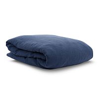 пододеяльник изо льна темно-синего цвета essential 150х200 в Брянске