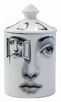 подсвечник белый с крышкой лицо в окне пьеро форназетти segreto candle, 30 см в Брянске