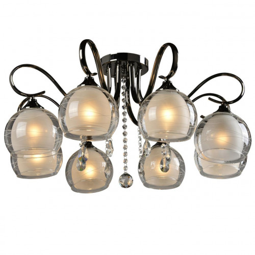 потолочная люстра idlamp merinella 877/8pf-darkchrome в Брянске