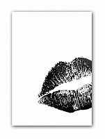 постер kiss а4 (черный) в Брянске