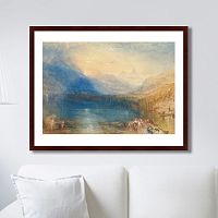 картина: the lake of zug, 1842г. в Брянске