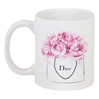 кружка с рисунком dior peonies в Брянске
